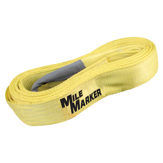 Yellow polyester tow strap from Mile Marker part number 19315