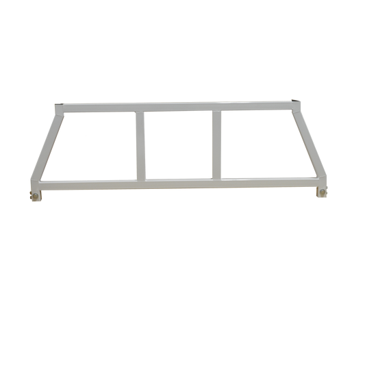White powder coated steel truck cab protector / headache rack with mounting hardware from Cattleman HD part number 259W