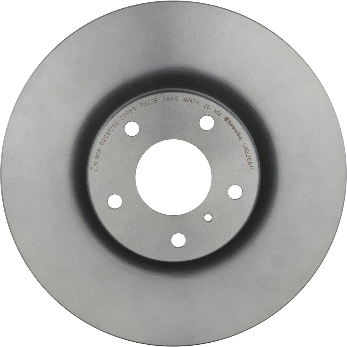 Gray cast iron disc brake rotor from Brembo part number 09.B266.11