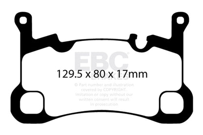 Disc Brake Pad Set from EBC Brakes part number DP42380R