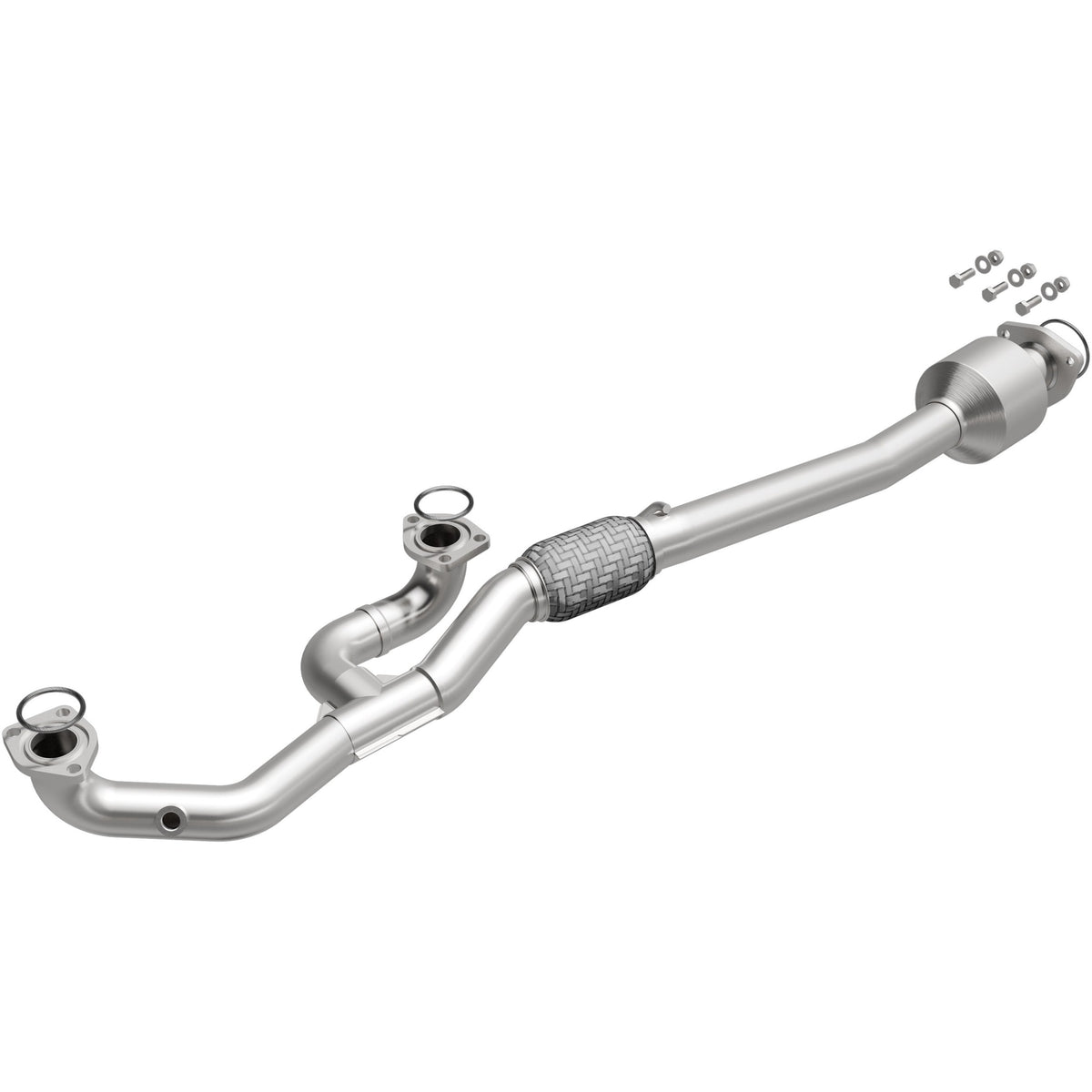 Stainless stainless steel catalytic converter from MagnaFlow Exhaust Products part number 5571756