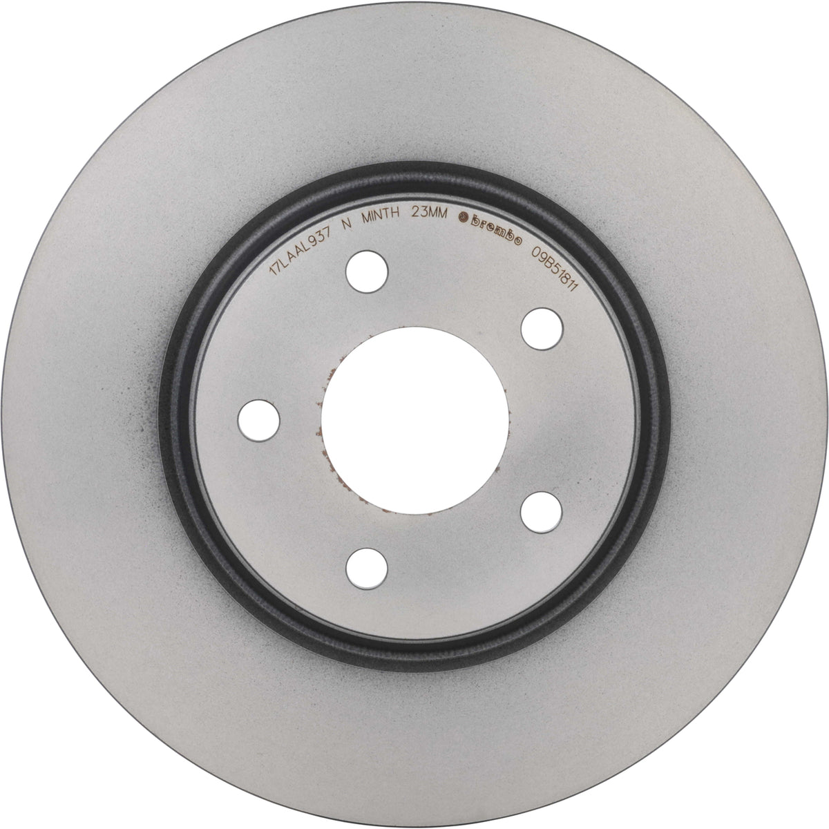 Gray cast iron disc brake rotor from Brembo part number 09.B518.11