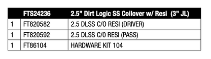 Suspension Shock Absorber from Fabtech part number FTS24236