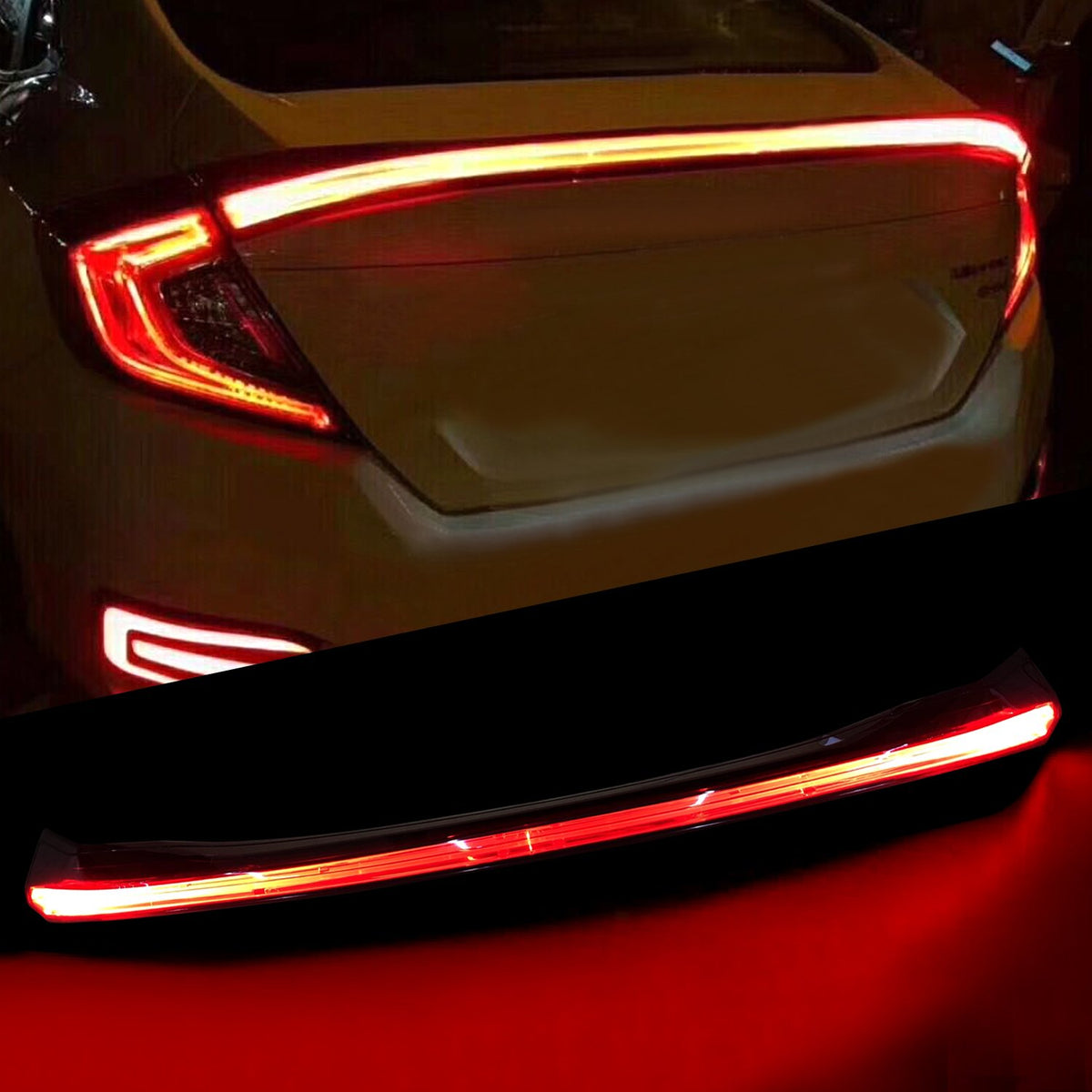 Matte black spoiler from AMERICAN MODIFIED part number AMHMAC00810
