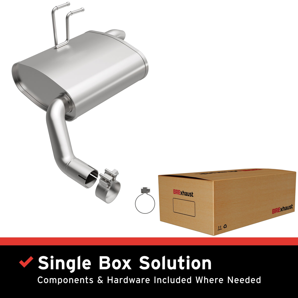 Exhaust Muffler Kit from BRExhaust part number 108-0255
