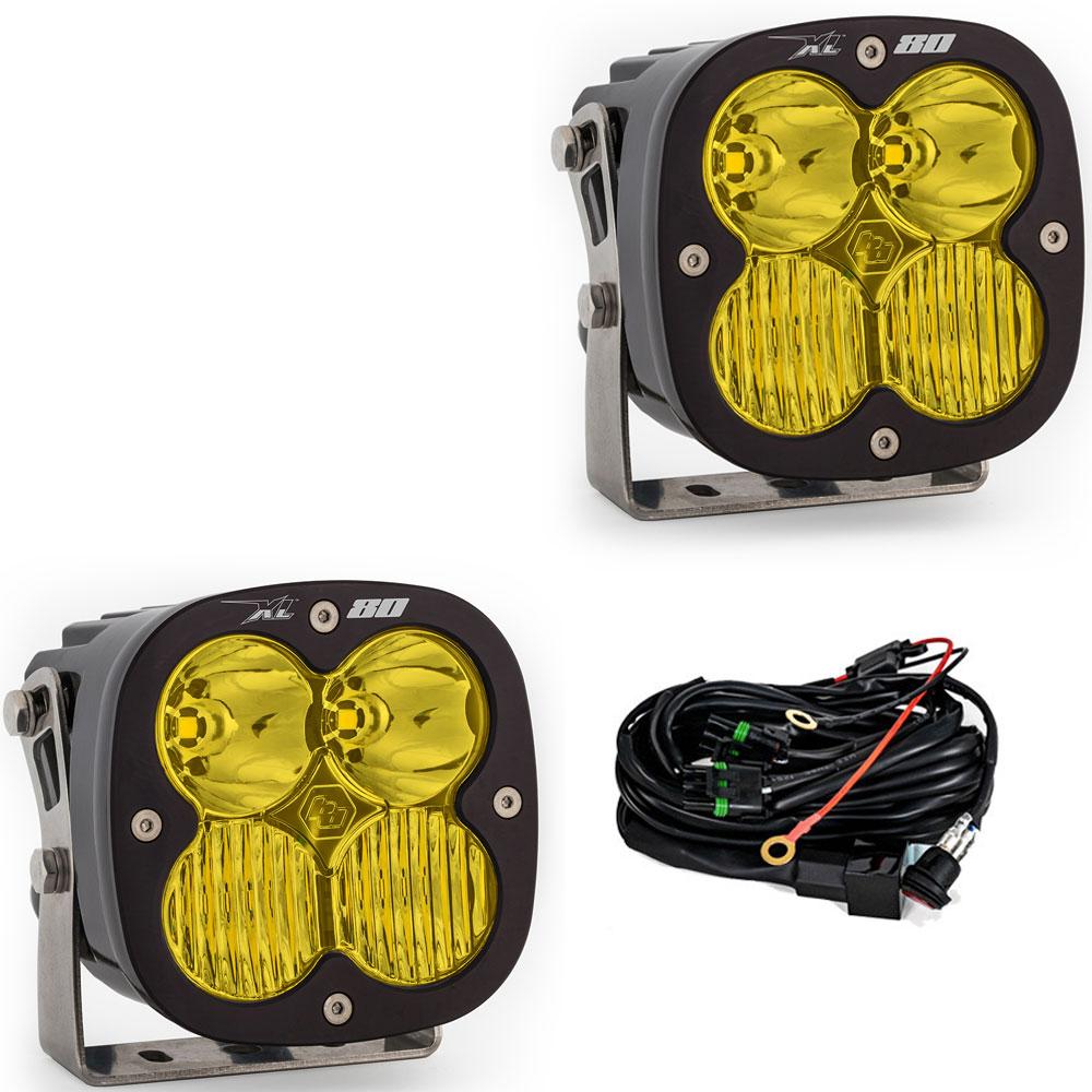 Black auxiliary light with mounting hardware from Baja Designs part number 677813