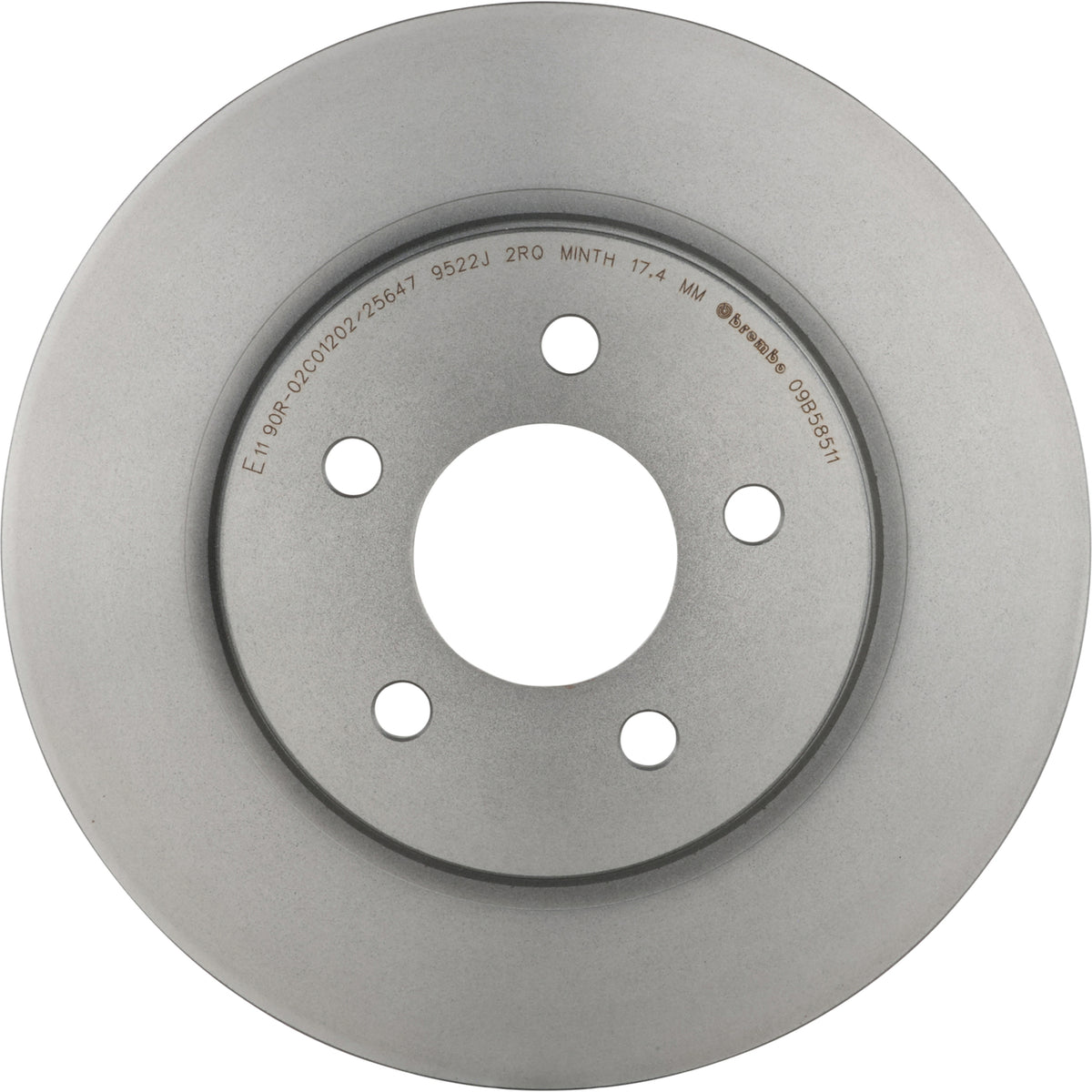 Gray cast iron disc brake rotor from Brembo part number 09.B585.11