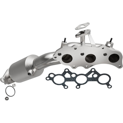 Uncoated stainless steel catalytic converter with integrated exhaust manifold from MagnaFlow Exhaust Products part number 5582430