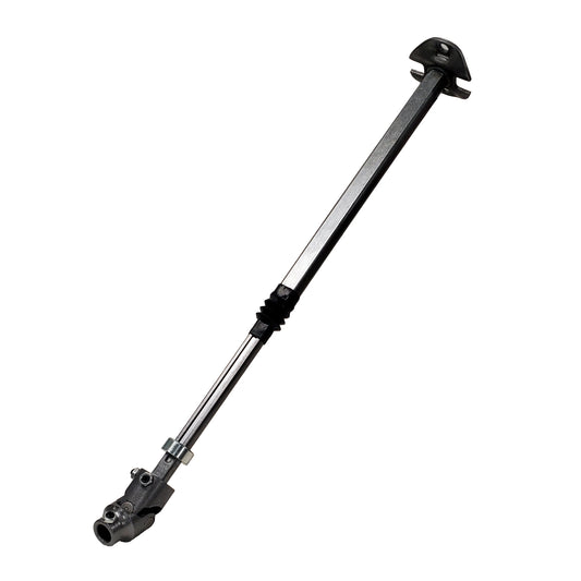 Natural steel steering shaft with mounting hardware from Borgeson part number 000940
