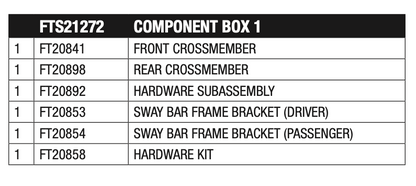 Suspension Lift Kit from Fabtech part number FTS21272