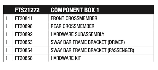 Suspension Lift Kit from Fabtech part number FTS21272