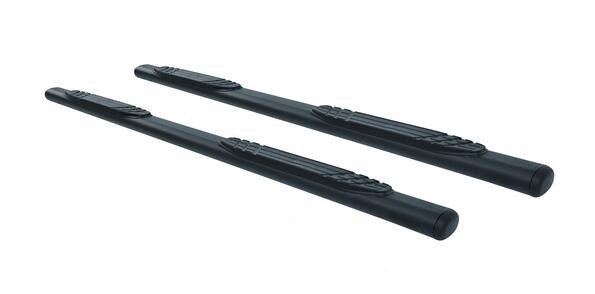 Black mild steel step nerf bar kit with mounting hardware from Big Country part number 394229800