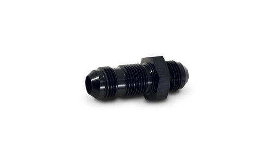 Black anodized 6061 aluminum an fitting from Vibrant Performance part number 10684
