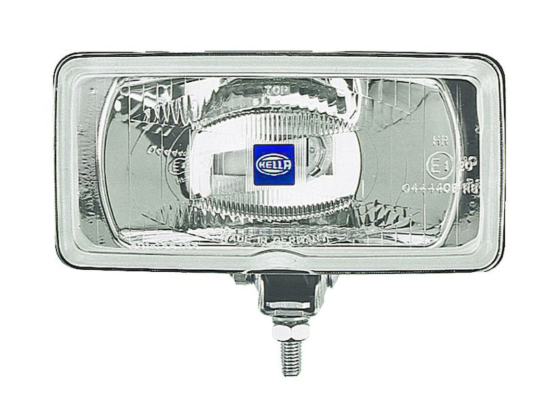 Black driving light with mounting hardware from Hella part number 005700471