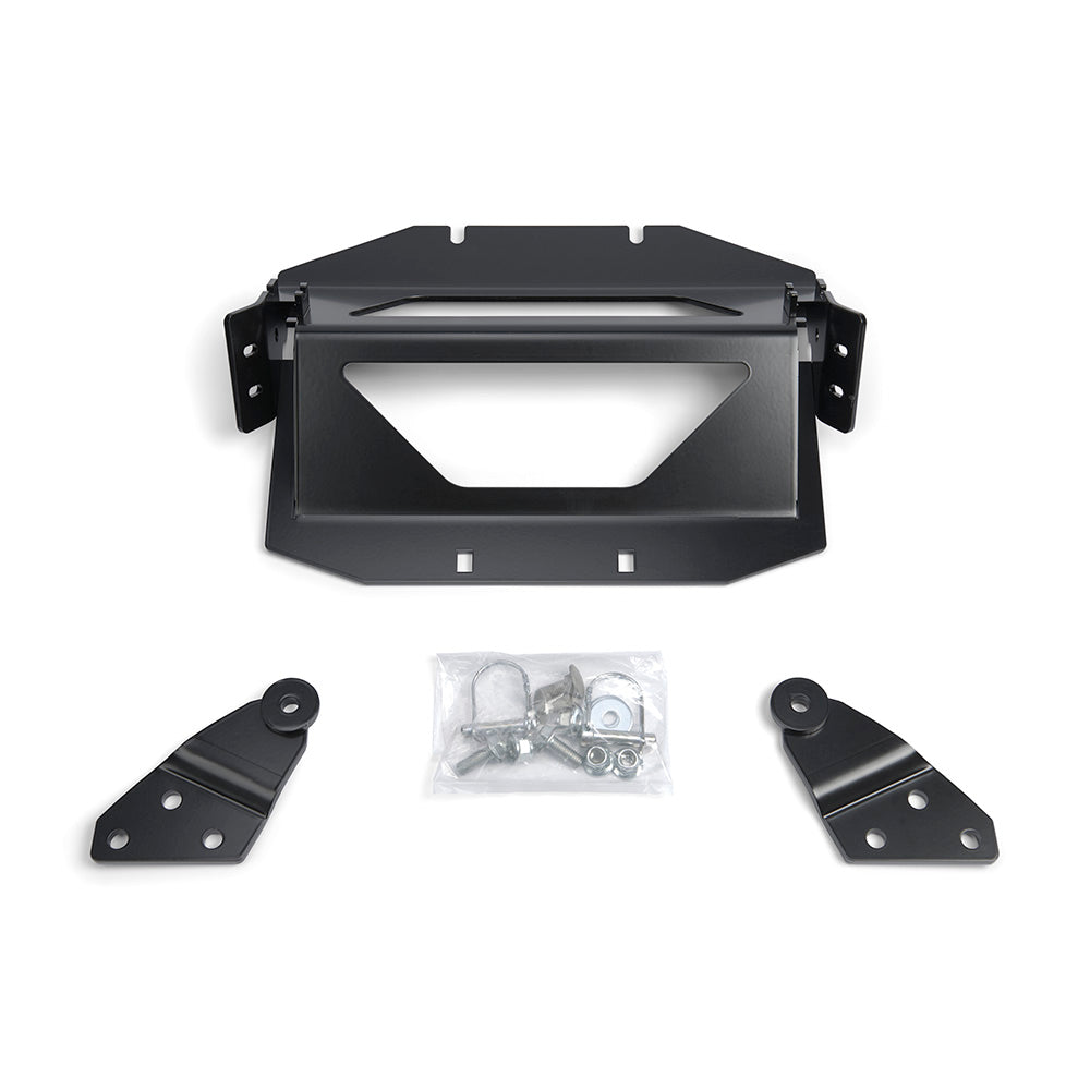 Black snow plow mount from Warn part number 95840