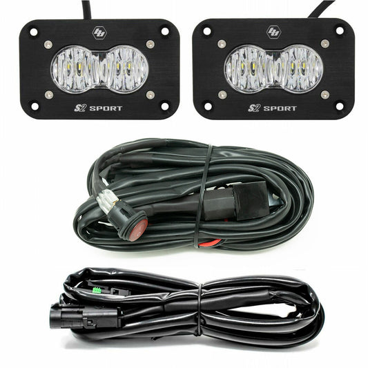 Black auxiliary light with mounting hardware from Baja Designs part number 547807