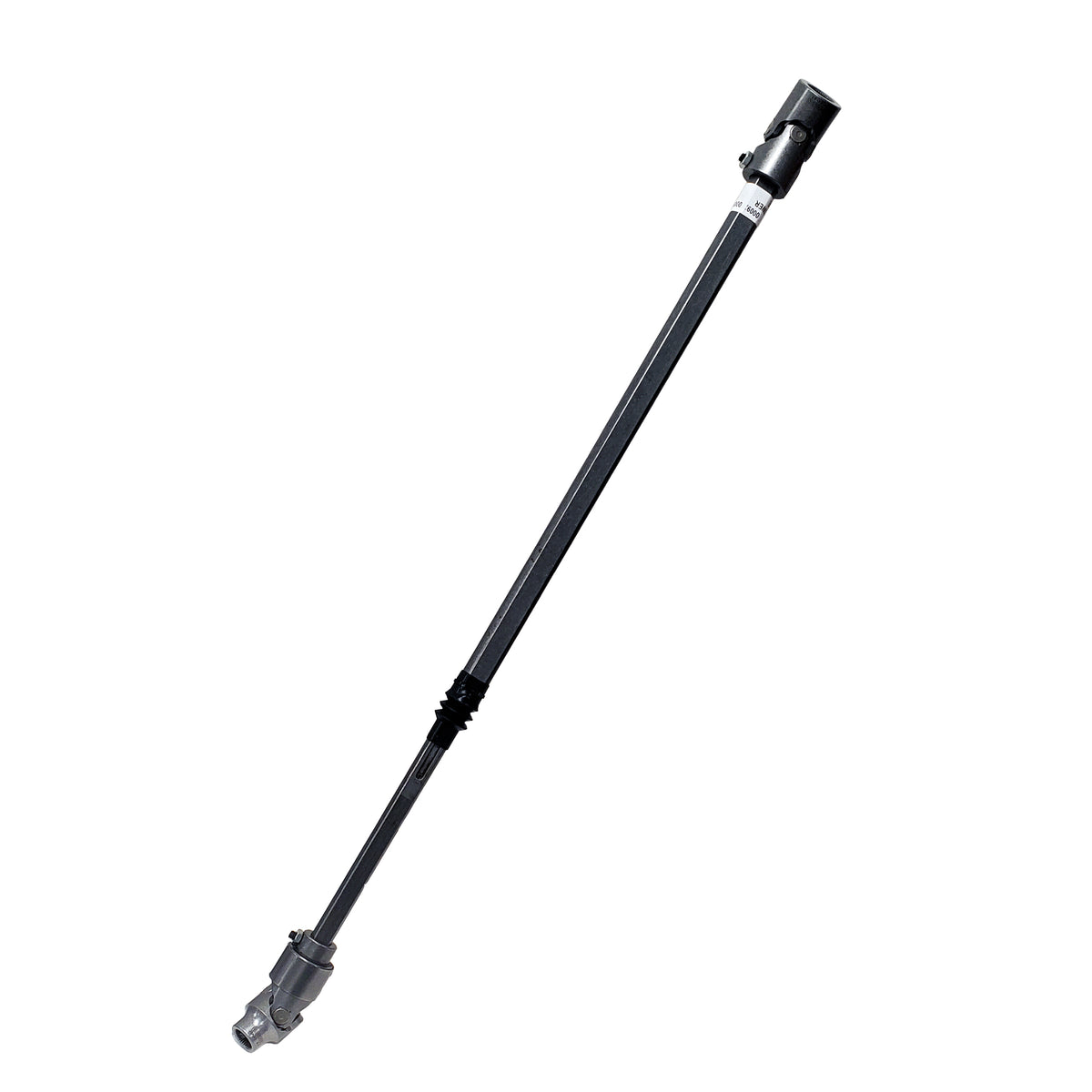 Natural steel steering shaft with mounting hardware from Borgeson part number 000920