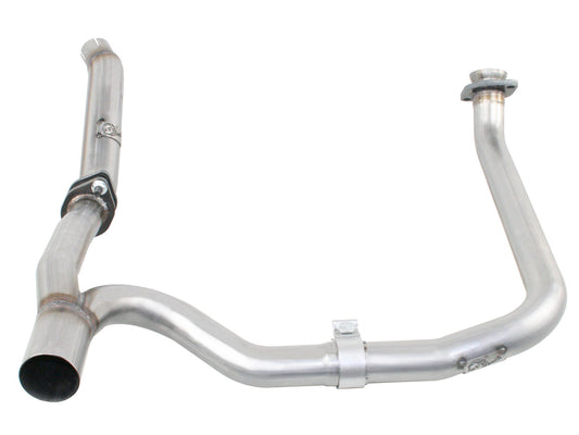 Aluminized steel exhaust manifold down pipe from aFe Power part number 48-06210