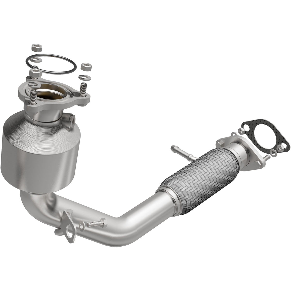 Stainless stainless steel catalytic converter from MagnaFlow Exhaust Products part number 52186
