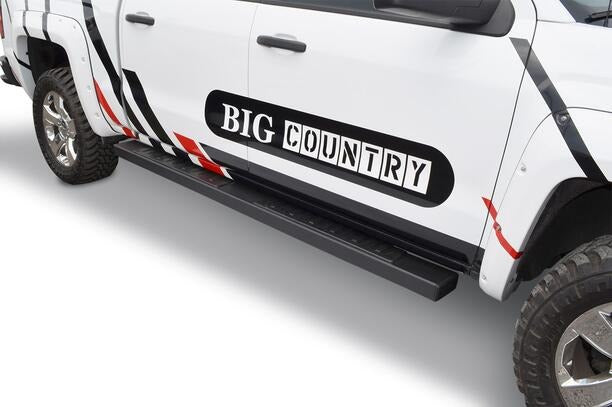 Black mild steel step nerf bar from Big Country part number 397800