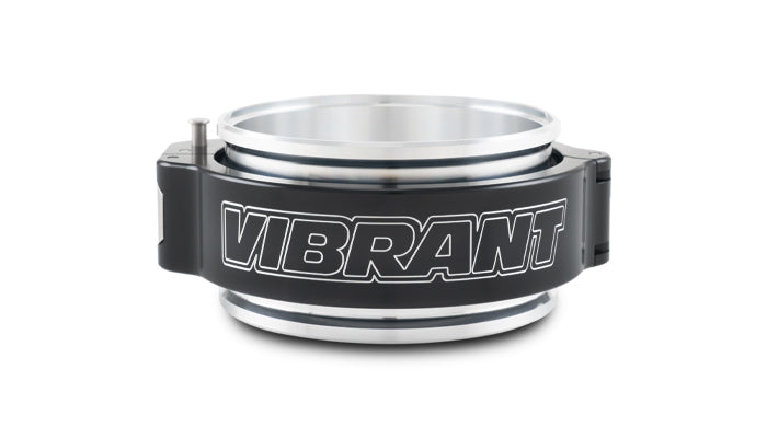 Black 6061 aluminum intercooler pipe clamp from Vibrant Performance part number 32517