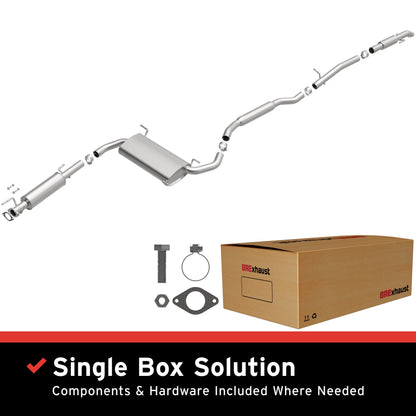 Satin exhaust system kit from BRExhaust part number 106-1140