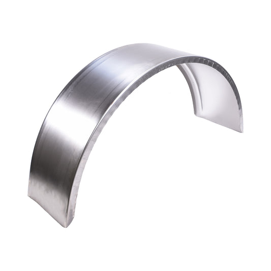Silver oil coated steel fender with mounting hardware from Husky Towing part number F0008