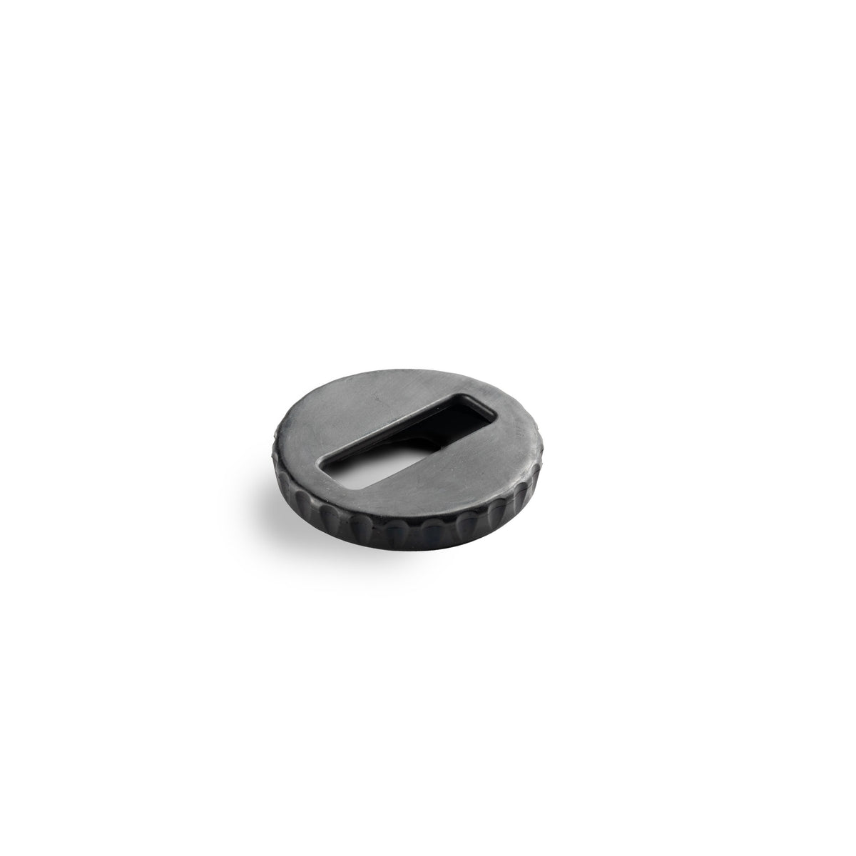 Black raw epdm rubber winch fairlead adapter from Factor 55 part number 00114