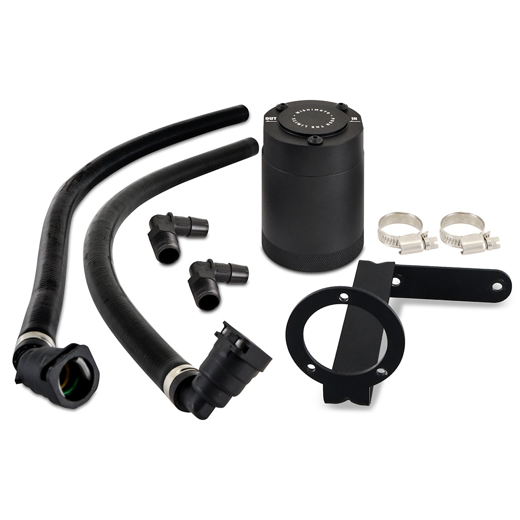 N/a anodized engine oil catch can kit from Mishimoto part number MMBCC-FRD-11P