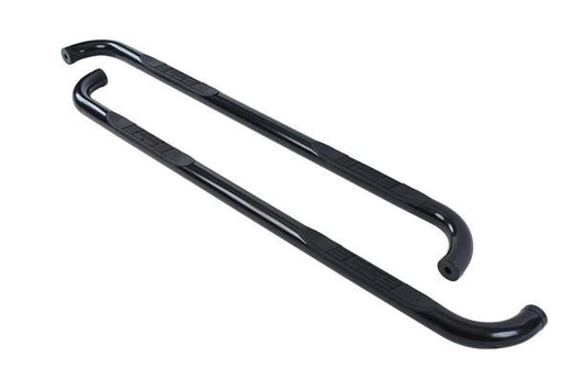 Black mild steel step nerf bar kit with mounting hardware from Big Country part number 379201