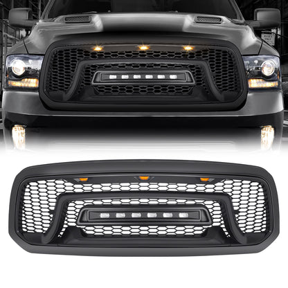Matte black abs plastic grille from AMERICAN MODIFIED part number AMDEBA00101