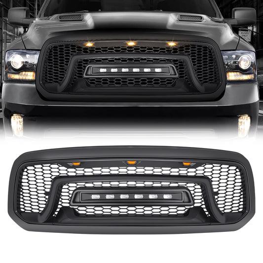 Matte black abs plastic grille from AMERICAN MODIFIED part number AMDEBA00101