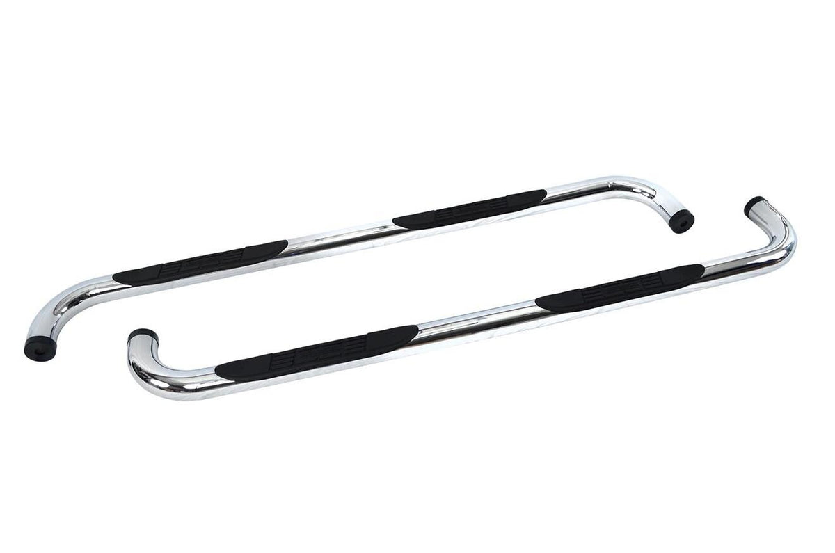 Silver stainless steel step nerf bar kit with mounting hardware from Big Country part number 379214