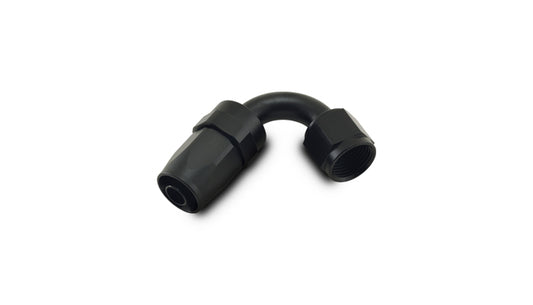 Black anodized 6061 aluminum an fitting from Vibrant Performance part number 21206