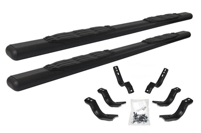 Black mild steel step nerf bar with mounting hardware from Big Country part number 105224870