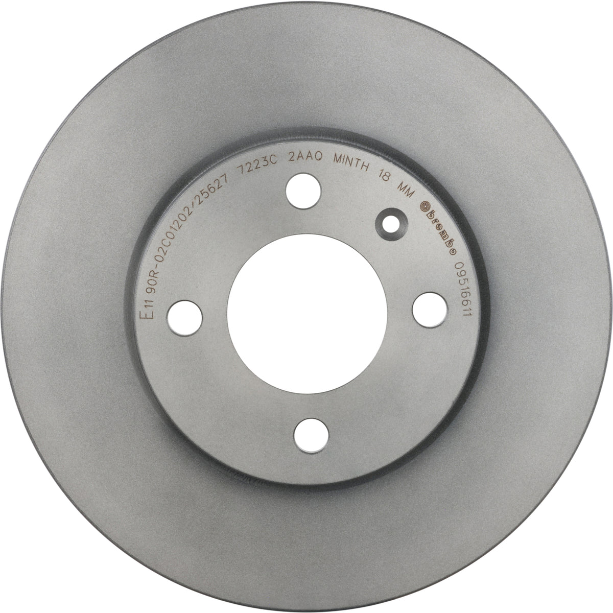 Gray cast iron disc brake rotor from Brembo part number 09.5166.11