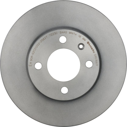 Gray cast iron disc brake rotor from Brembo part number 09.5166.11