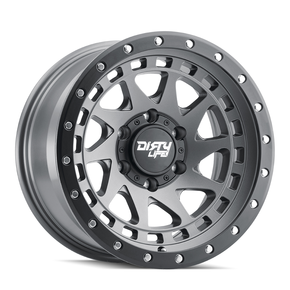 Graphite satin graphite alluminum wheel 17 diameter from DIRTY LIFE part number 9311-7983MGT12