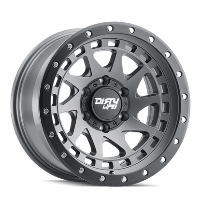 Graphite satin graphite alluminum wheel 17 diameter from DIRTY LIFE part number 9311-7983MGT12