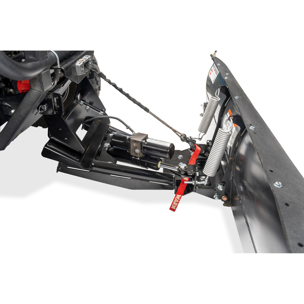 Black snow plow mount from Warn part number 110758