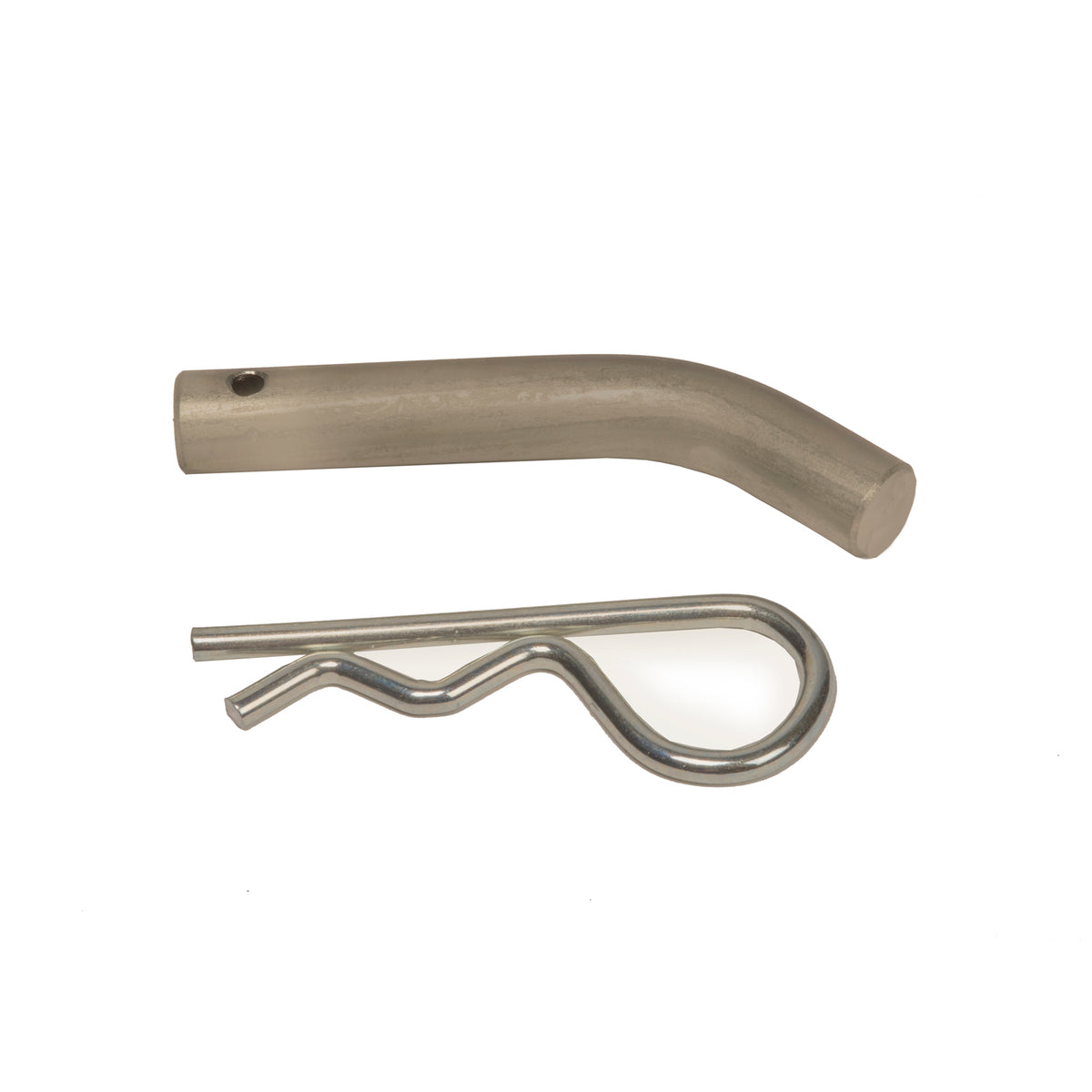 Silver polished steel trailer hitch pin 1/2 Inch diameter from Husky Towing part number 34521