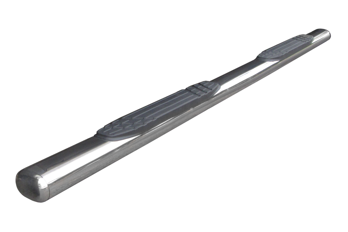 Silver stainless steel step nerf bar from Big Country part number 104806