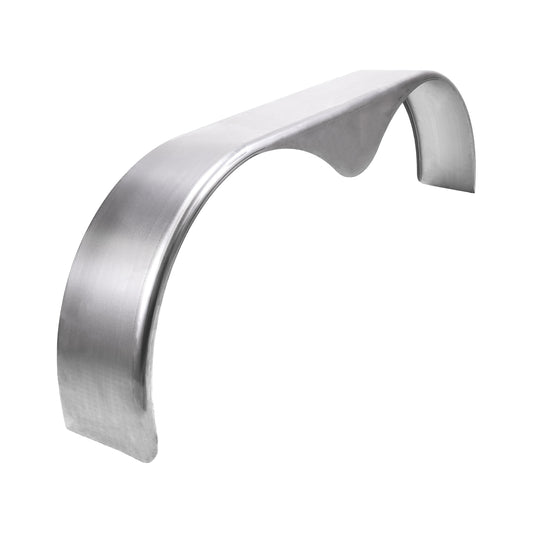 Silver oil coated steel fender with mounting hardware from Husky Towing part number F0010
