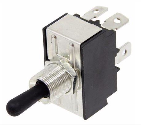 Black plastic trailer jack crank knob with mounting hardware from Husky Towing part number 87452