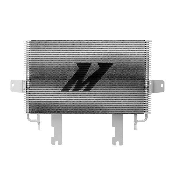 Natural aluminum automatic transmission oil cooler with mounting hardware from Mishimoto part number MMTC-F2D-03SL