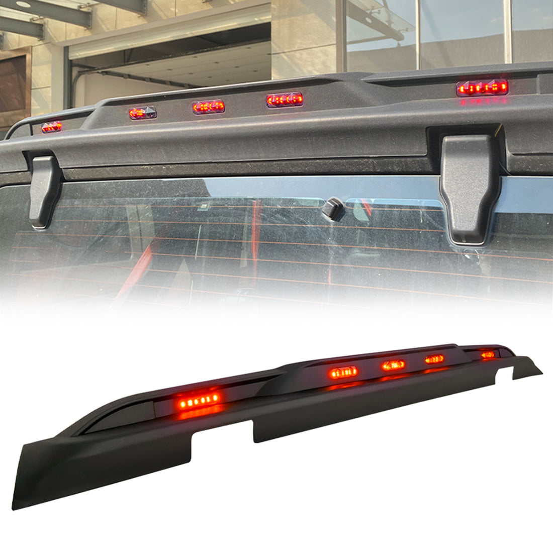 Matte black abs plastic spoiler from AMERICAN MODIFIED part number AMJPCA00303