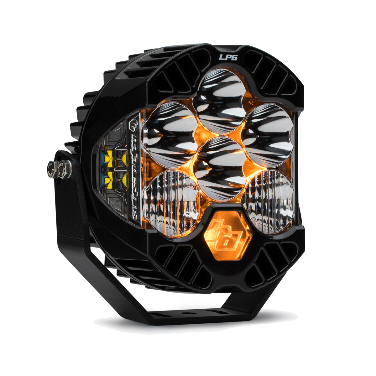 Black auxiliary light with mounting hardware from Baja Designs part number 270003