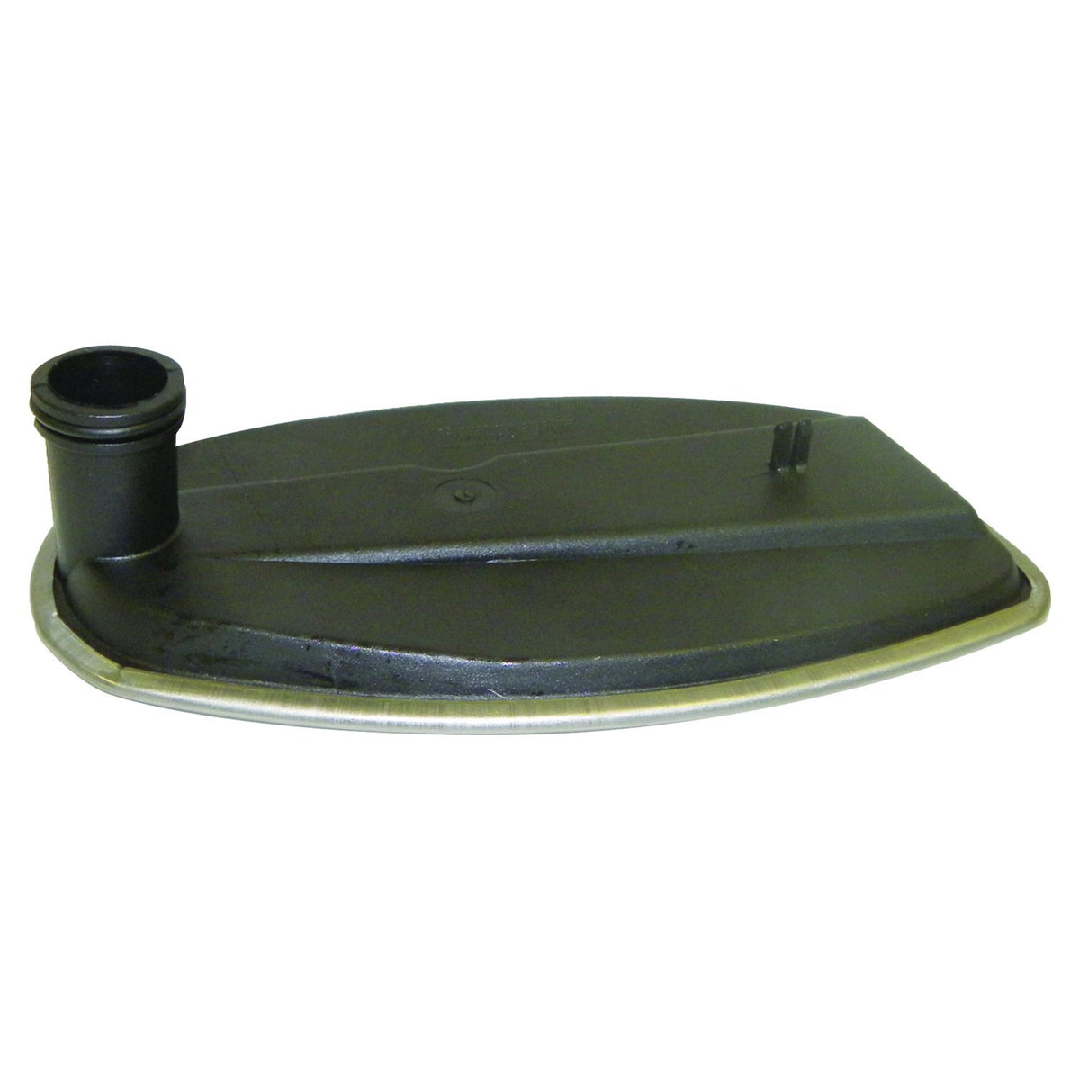 Black, silver transmission oil filter from Crown Automotive Jeep Replacement part number 52108325AA