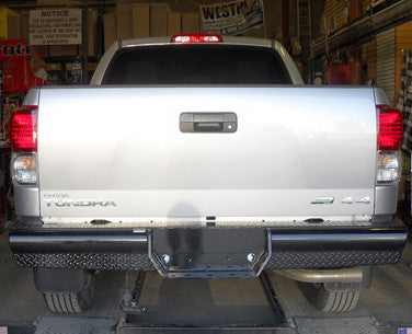 Black steel bumper with mounting hardware from Cattleman HD part number 4552