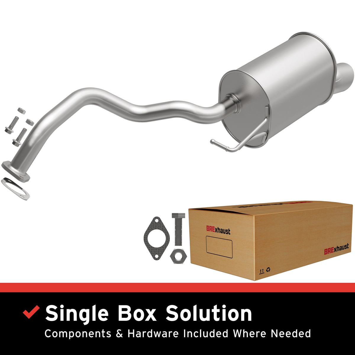 Exhaust Muffler Kit from BRExhaust part number 108-0106